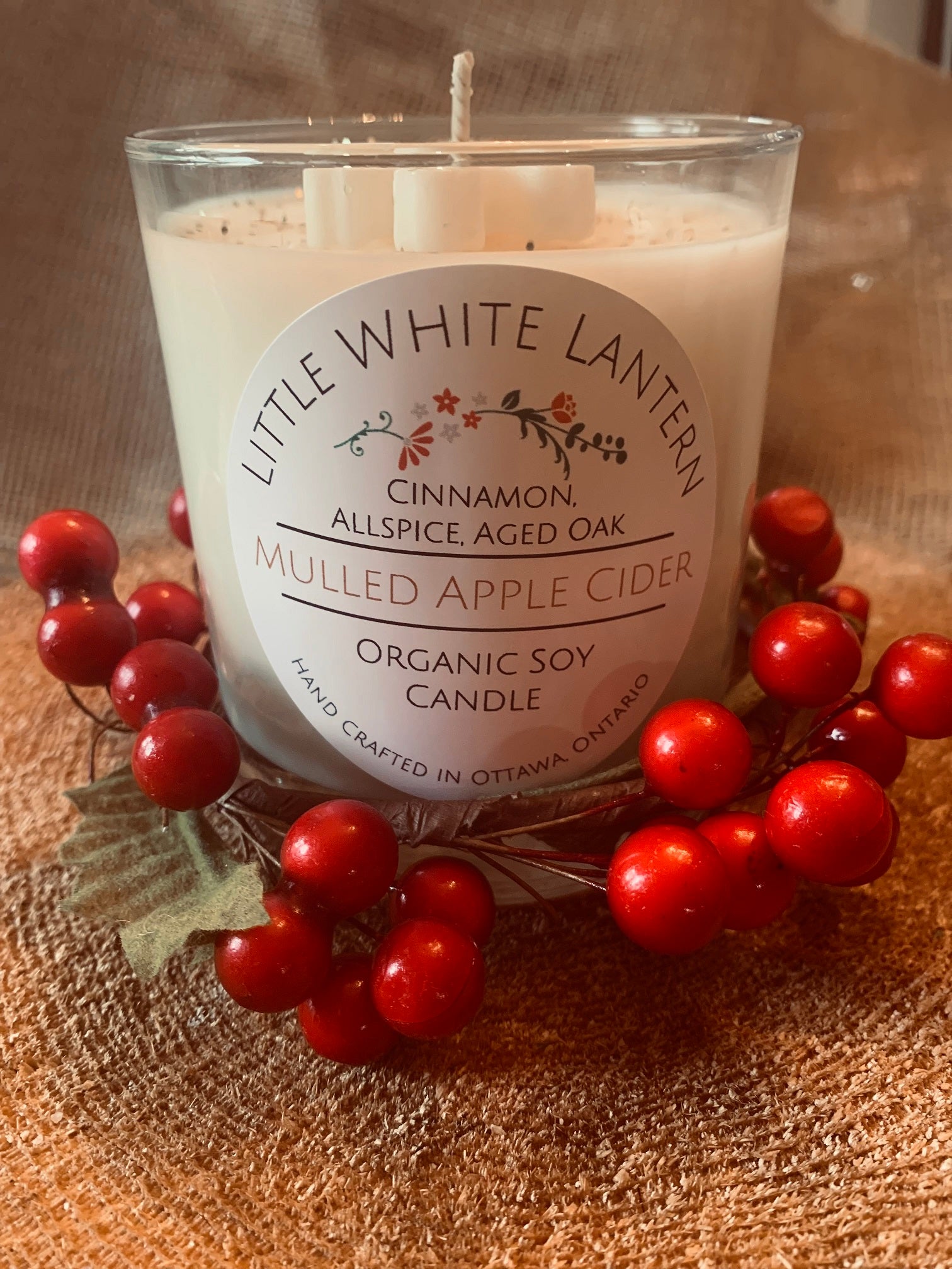 Mulled Apple Cider Scented Soy Wax Candle